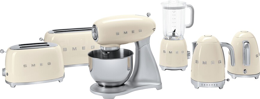 50's Style Bouilloire Électrique avec contrôle de température, crème