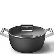 50'S Style Cooking pot 24 cm black
