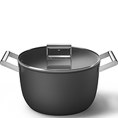 50'S Style Cooking pot 26 cm black
