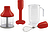50's Style Dodatki za palični mešalnik, rdeči, 4-delni set