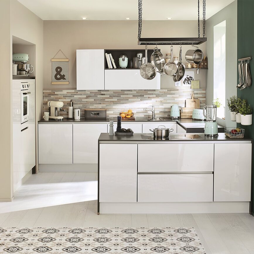 50's Style Grelnik vode z nastavitvijo temperature, kremen