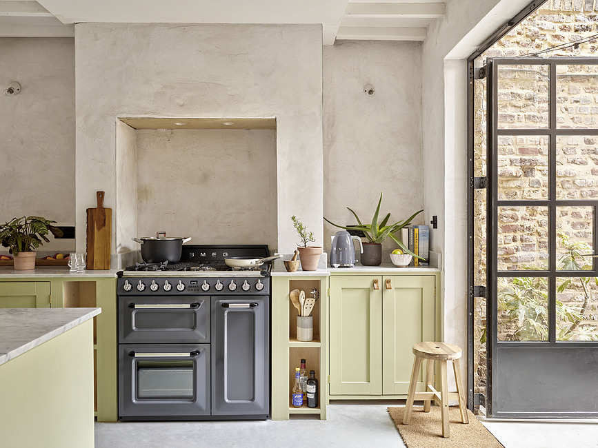 50's Style Električni grelnik vode, bel