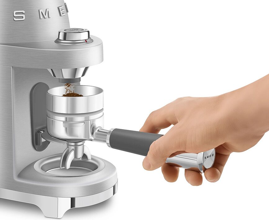50's Style Električni mlinček za kavo, aluminijast