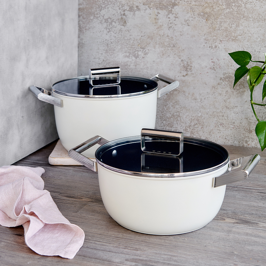 50's Style Faitout 26 cm, rouge