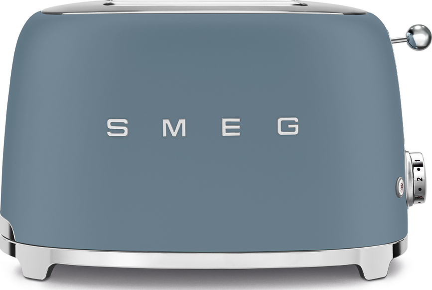 50's Style Grille-pain 2 fentes, bleu gris mat