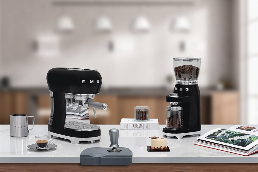 50's Style II Μηχανή Καφέ, κρεμ