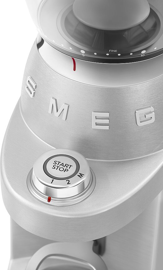 50's Style Μύλος Καφέ ηλεκτρικός, αλουμινένιος