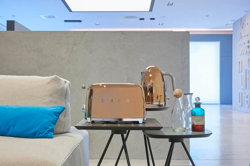 50's Style Τοστιέρα για 2 φέτες, κρεμ