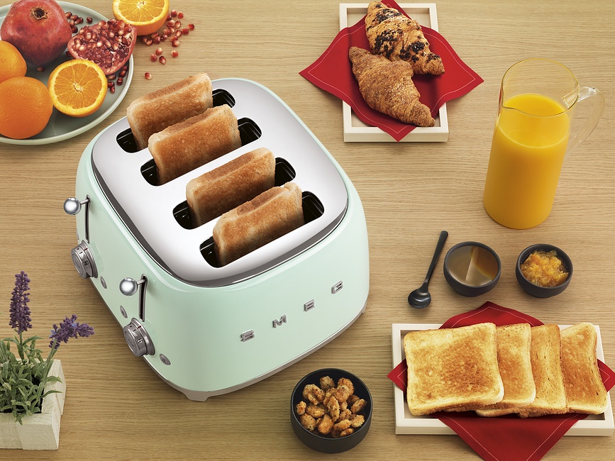 50's Style Toster za 4 kriške krem