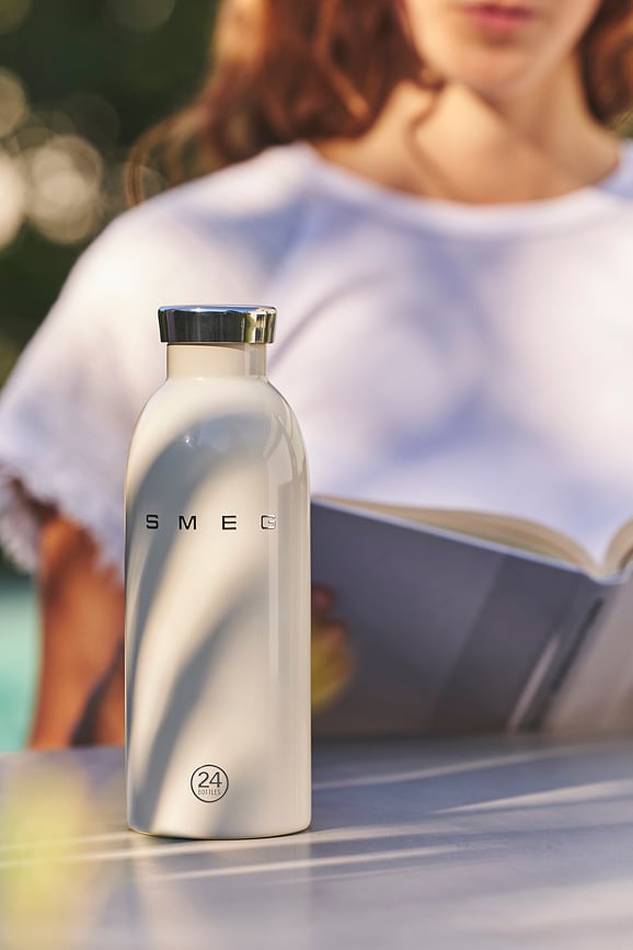 Bouteille isotherme Smeg x 24Bottles 500 ml, crème