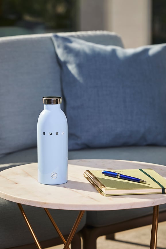 Bouteille isotherme Smeg x 24Bottles 500 ml, crème