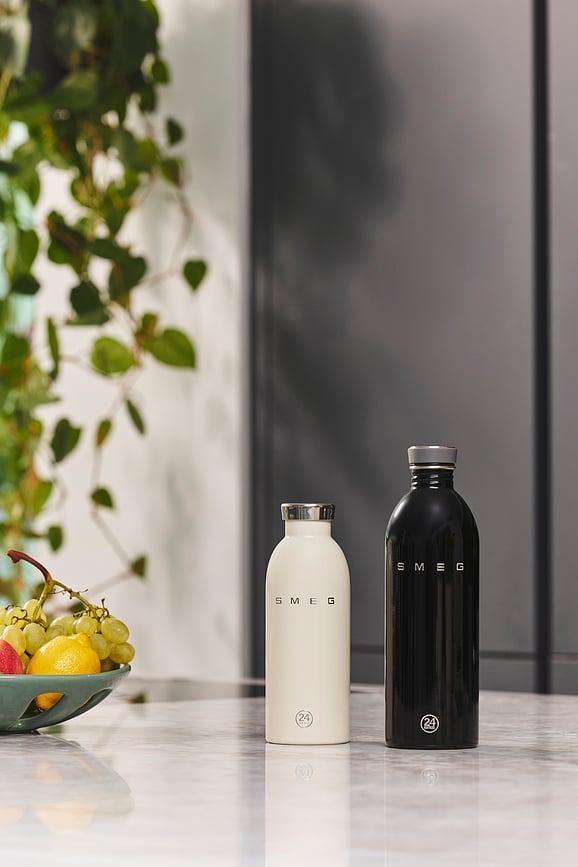 Bouteille isotherme Smeg x 24Bottles 500 ml, crème