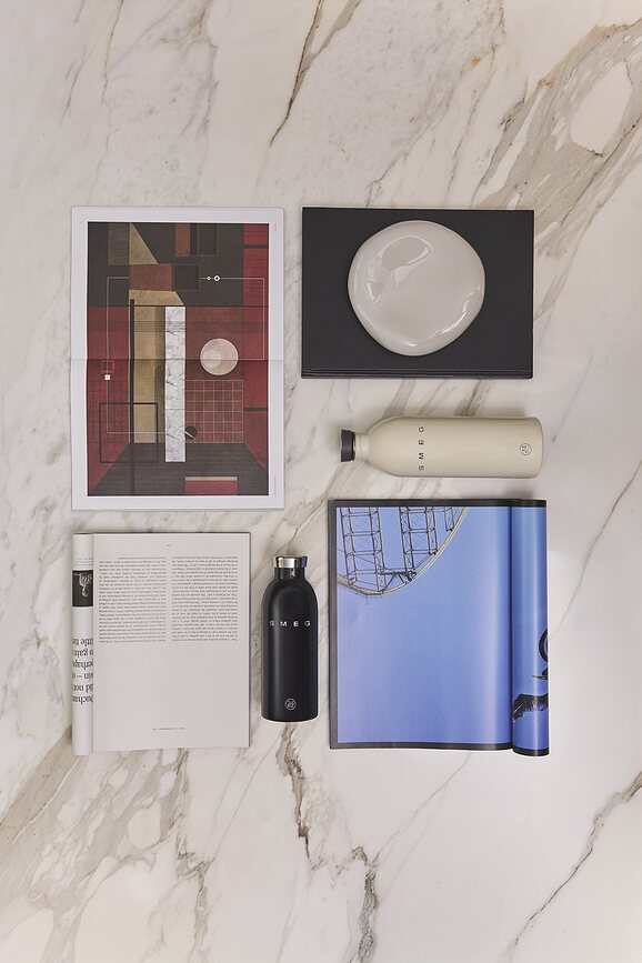 Bouteille isotherme Smeg x 24Bottles 500 ml, crème