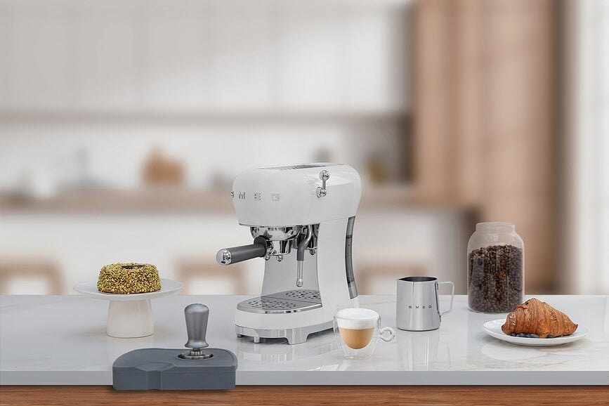 Cafetera 50's Style II, color crema