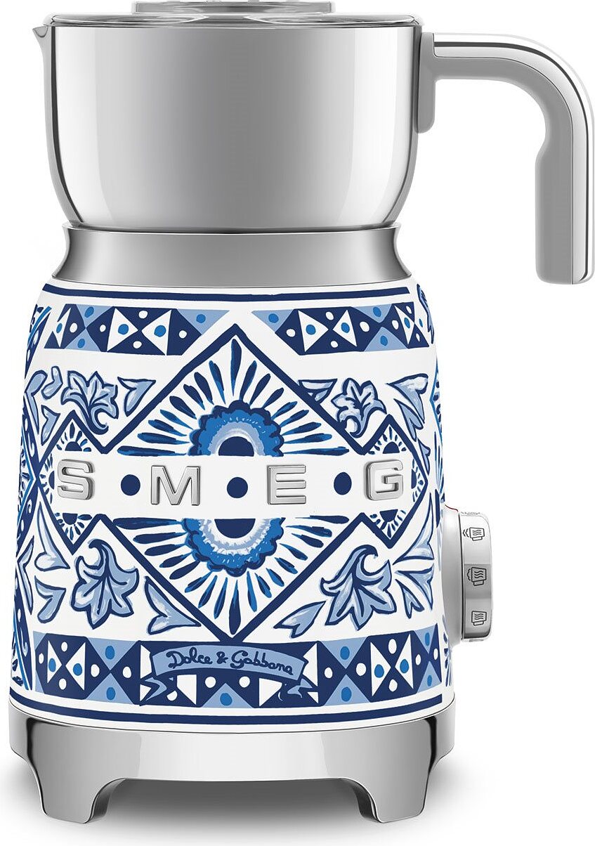 D&G Blu Mediterraneo Milk steamer - Smeg MFA01DGBEU