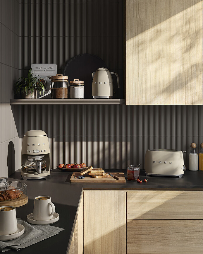Kafijas automāts 50's Style DCF02 matēts mēnessgaismas