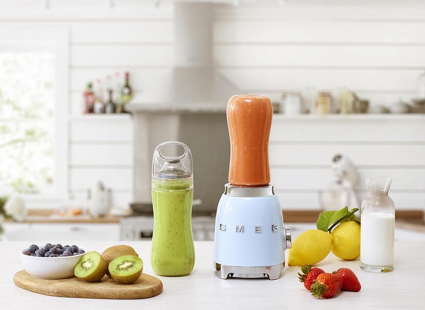 Blender Sport 50's Style blanc avec bouteille supplémentaire