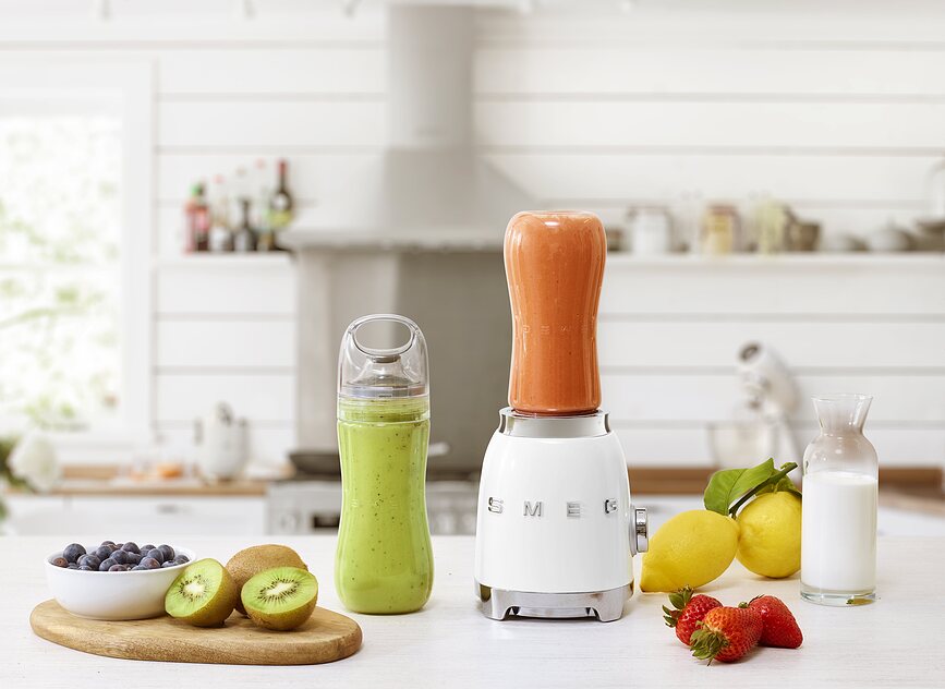 Sportblender 50's Style, svart, med extra flaska