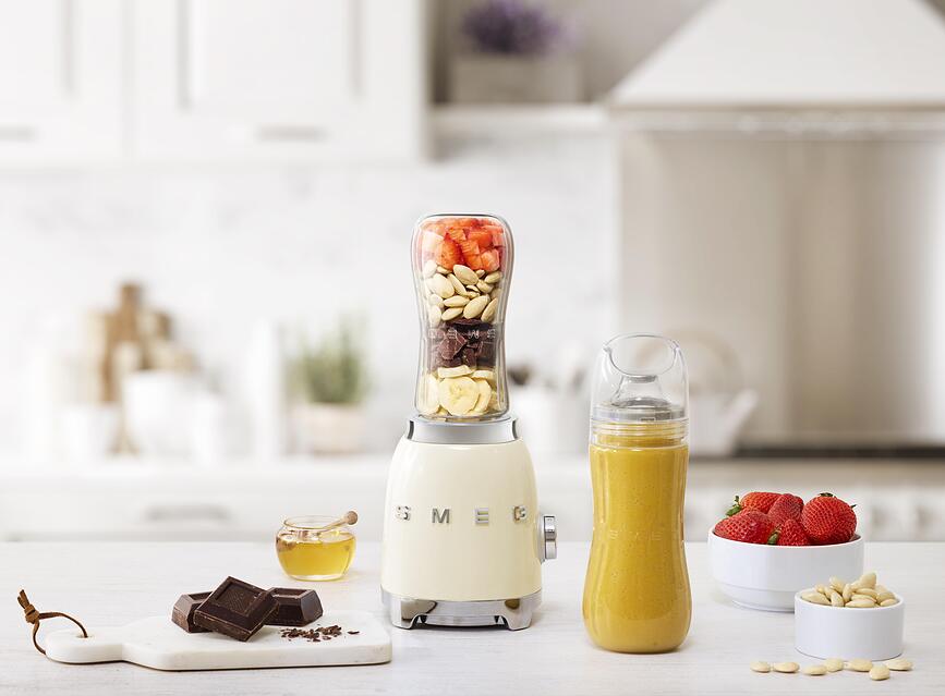 Sportblender 50's Style, svart, med extra flaska