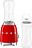 Sportblender 50's Style, röd, med extra flaska