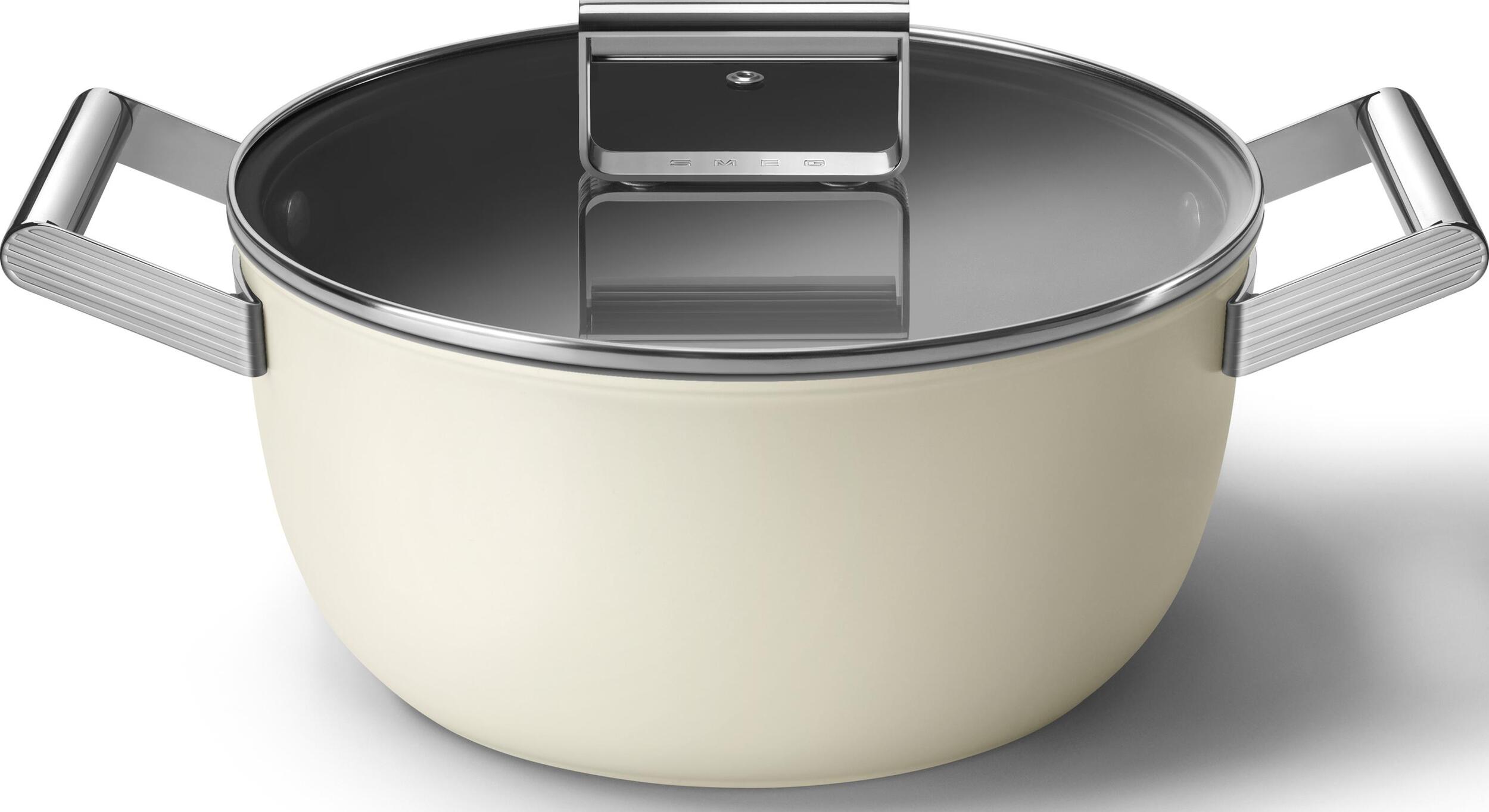 Topf 50's Style II 24 cm, cremefarben