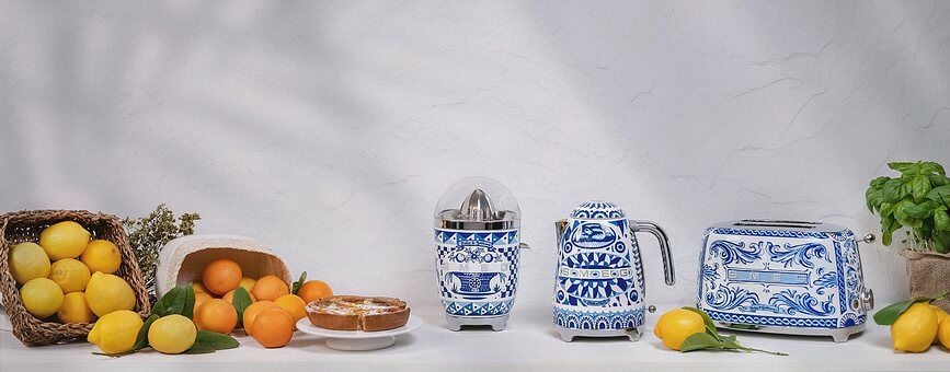 Tostadora de 2 ranuras D&G Blu Mediterraneo