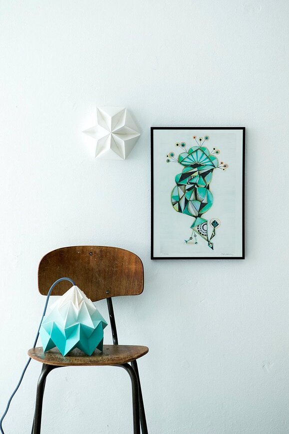 Kroonuppe Rosace de Plafond, blanche