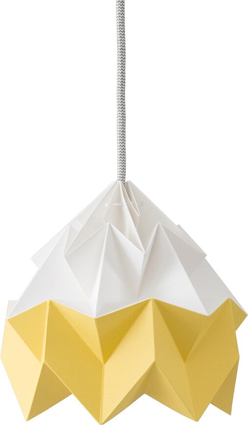 Moth Lampa, vit/guld
