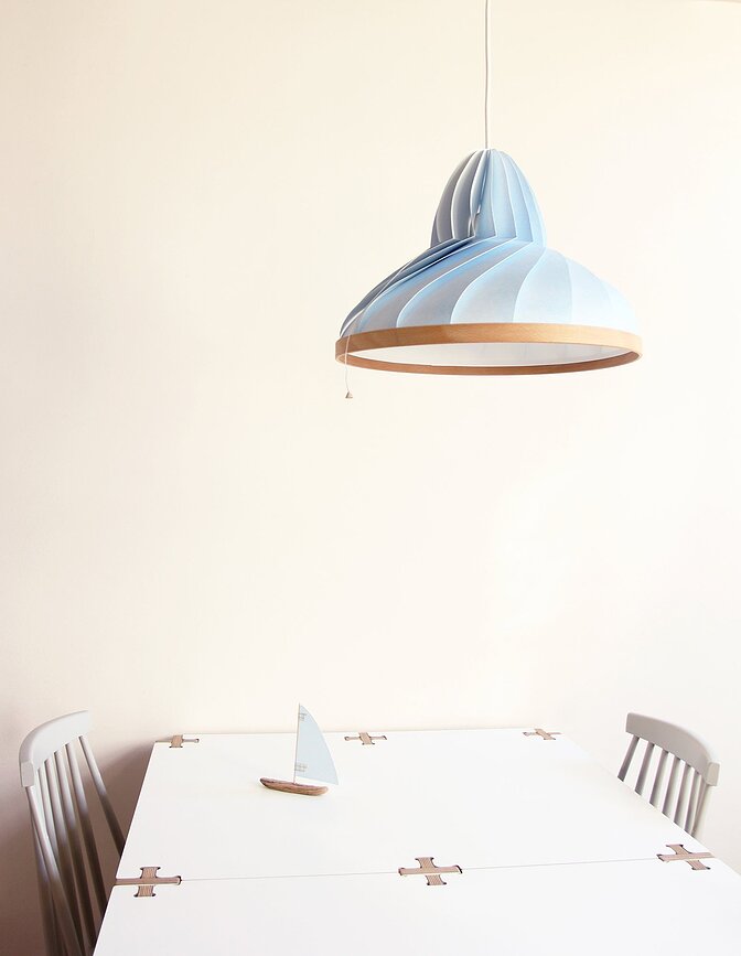 Wave Lampe, verte