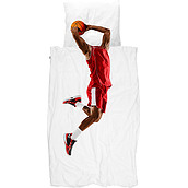 Basketball Star Bedding 135 x 200 cm red