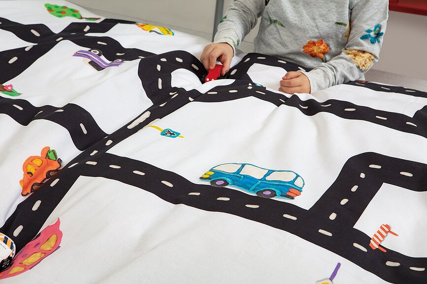 Clay Traffic Posteljnina, 135 x 200 cm