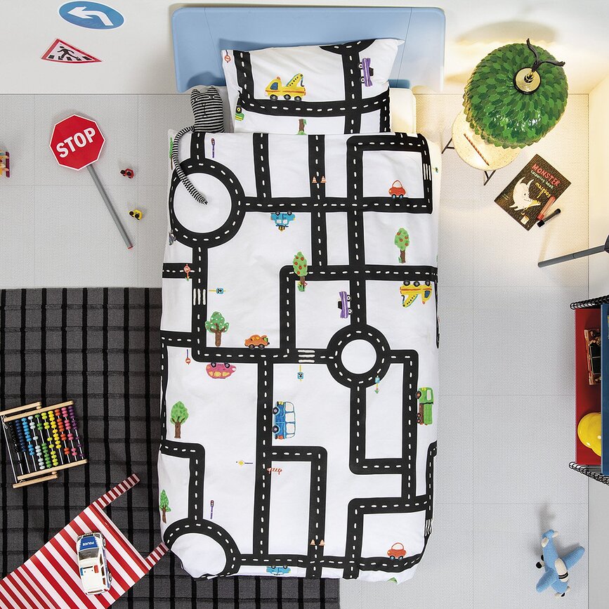 Clay Traffic Σετ Παπλωματοθήκης, 135 x 200 cm