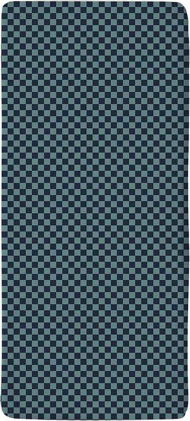 Drap-housse Check Blue 180 x 200 cm