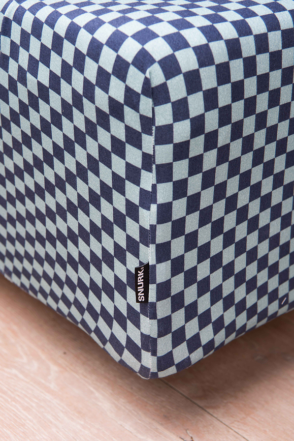 Drap-housse Check Blue 90 x 200 cm