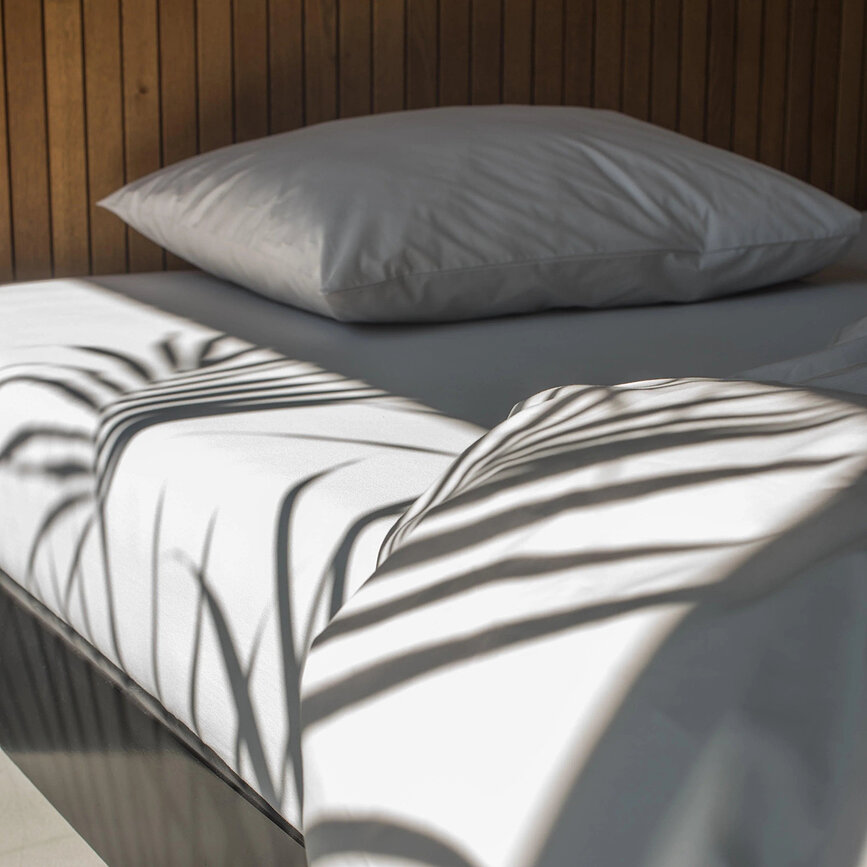 Drap-housse Grey 140 x 200 cm