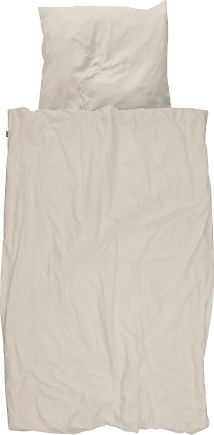Flanelasta posteljina Beige 140 x 200 cm s jastučnicom 60 x 70 cm