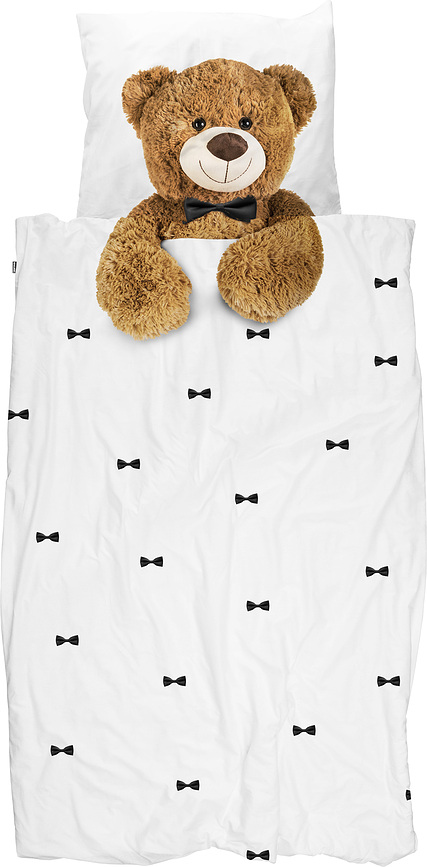 Flanelasta posteljnina Teddy 140 x 200 cm z prevleko za vzglavnik 60 x 70 cm