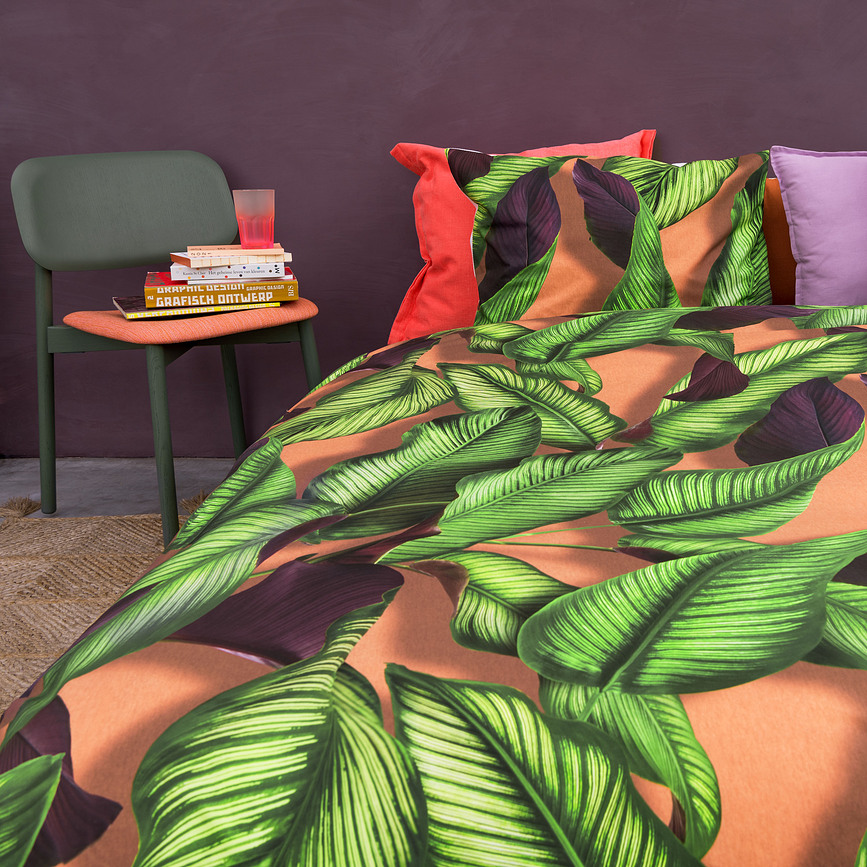 Fresh Leaves Posteljnina, 200 x 200 cm