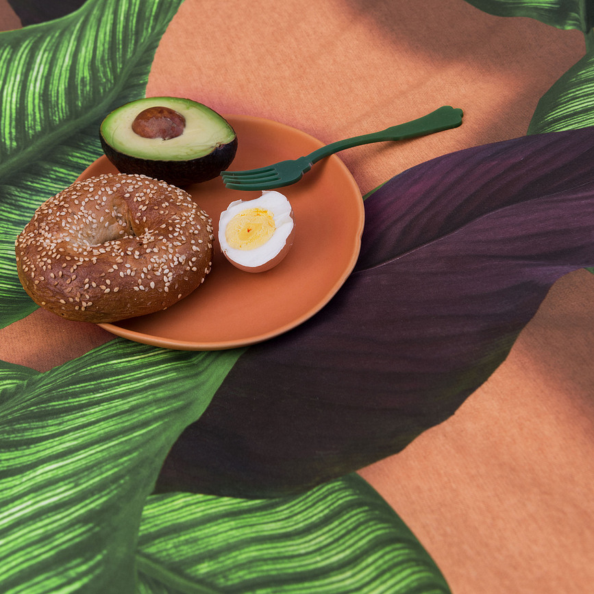 Fresh Leaves Posteljnina, 200 x 200 cm