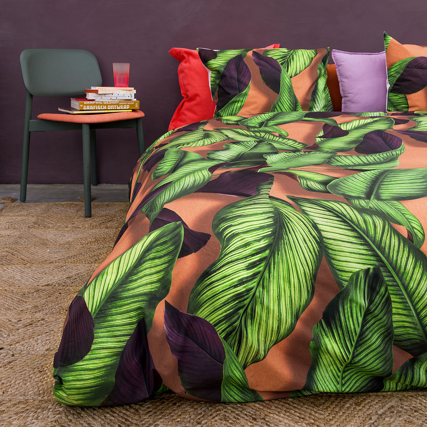 Fresh Leaves Σετ Παπλωματοθήκης, 200 x 200 cm