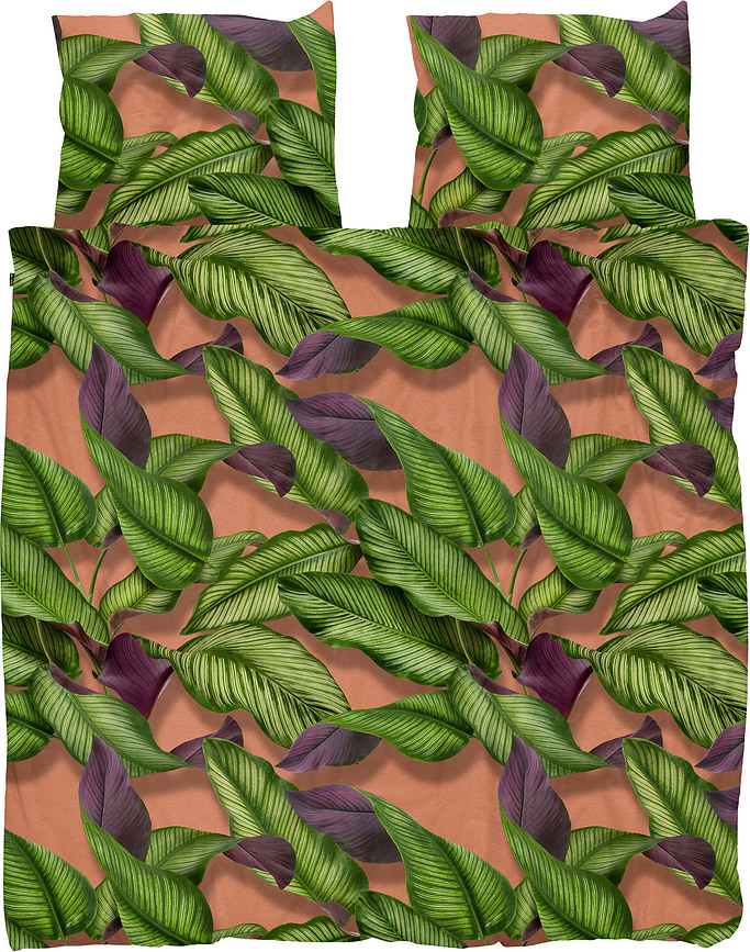 Funda Nórdica, estampado de hojas frescas