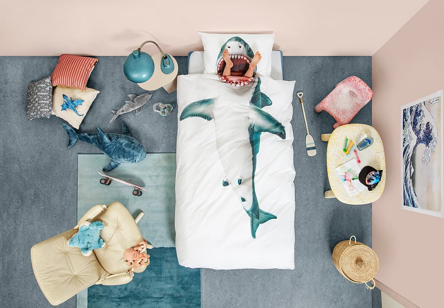 Funda Nórdica Shark, 135 x 200 cm