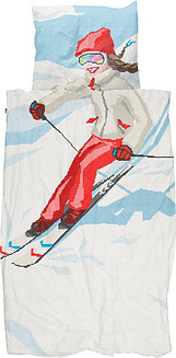 Gultas veļa Ski Girl 135 x 200 cm