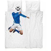 Lenjerie de pat Soccer Champ 200 x 200 cm albastră