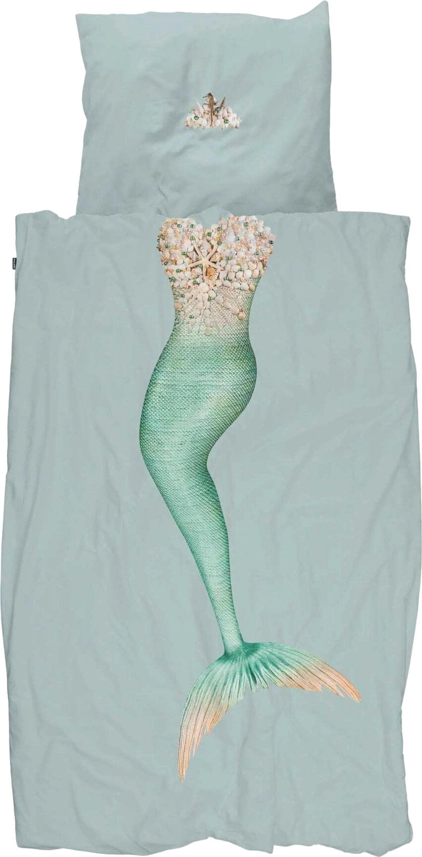 Mermaid Aqua Bettwäsche 140 x 200 cm mit Kissenbezug 60 x 70 cm