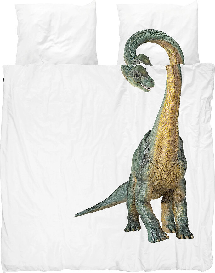 Παπλωματοθήκη Dino Bronto 200 x 200 cm με 2 μαξιλαροθήκες 60 x 70 cm