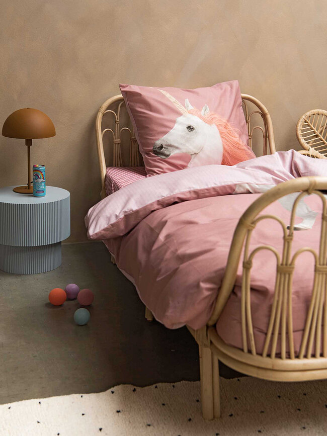 Παπλωματοθήκη Unicorn Pink 200 x 200 cm με 2 μαξιλαροθήκες 60 x 70 cm