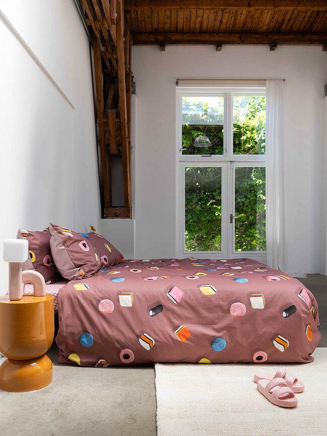 Parure de lit Drop It 260 x 220 cm avec 2 taies d'oreiller 60 x 70 cm