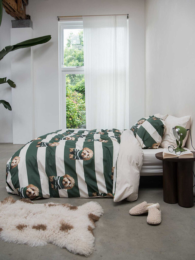 Parure de lit Labradoodle 260 x 220 cm avec 2 taies d'oreiller 60 x 70 cm