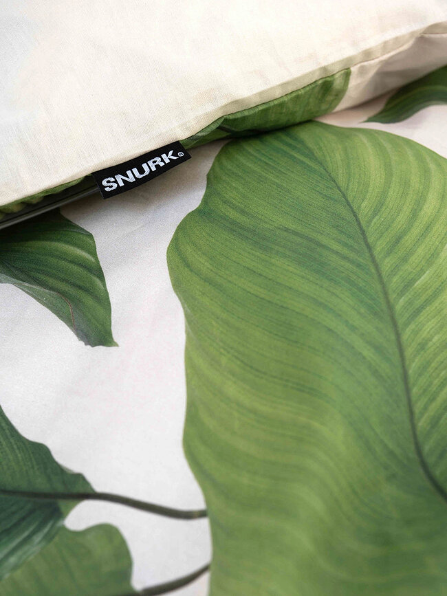 Parure de lit Leaf Me 260 x 220 cm avec 2 taies d'oreiller 60 x 70 cm